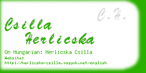 csilla herlicska business card